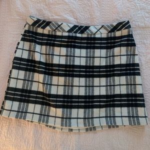 Flannel Plaid Mini Skirt